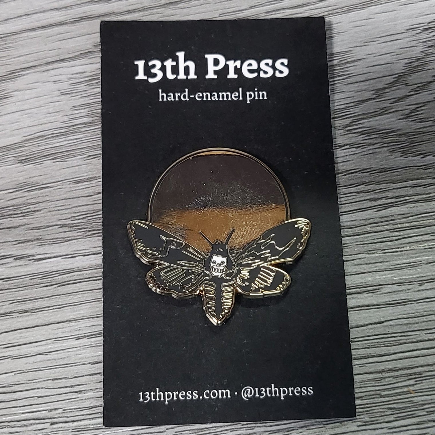 Enamel Pin - Death's Head Moth