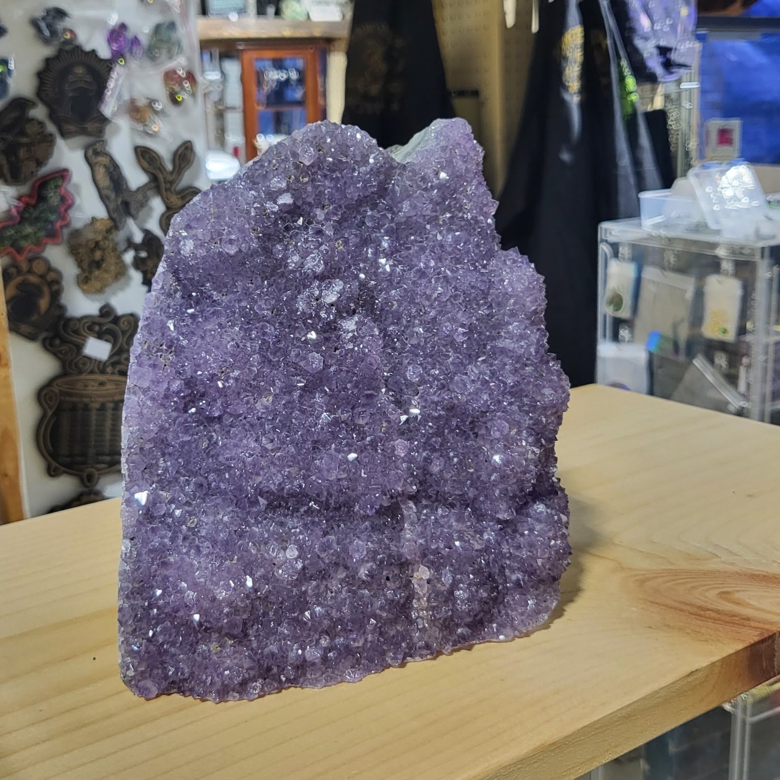 Standing Amethyst Druzy Showpiece