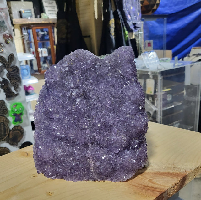 Standing Amethyst Druzy Showpiece