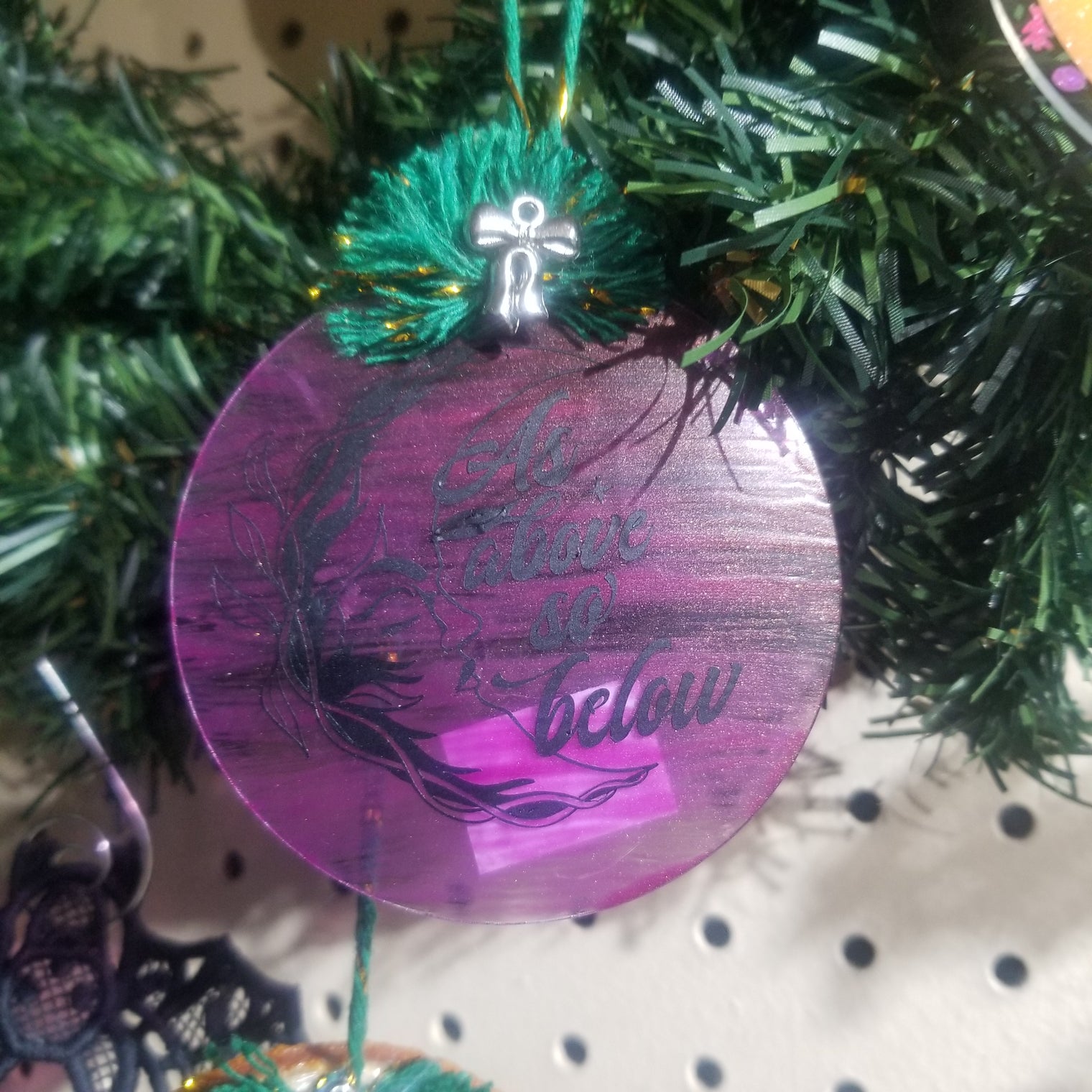Vinyl Yule Ornaments