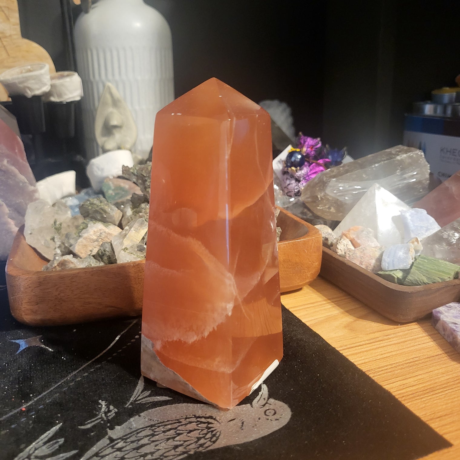 Honey Calcite Obelisk