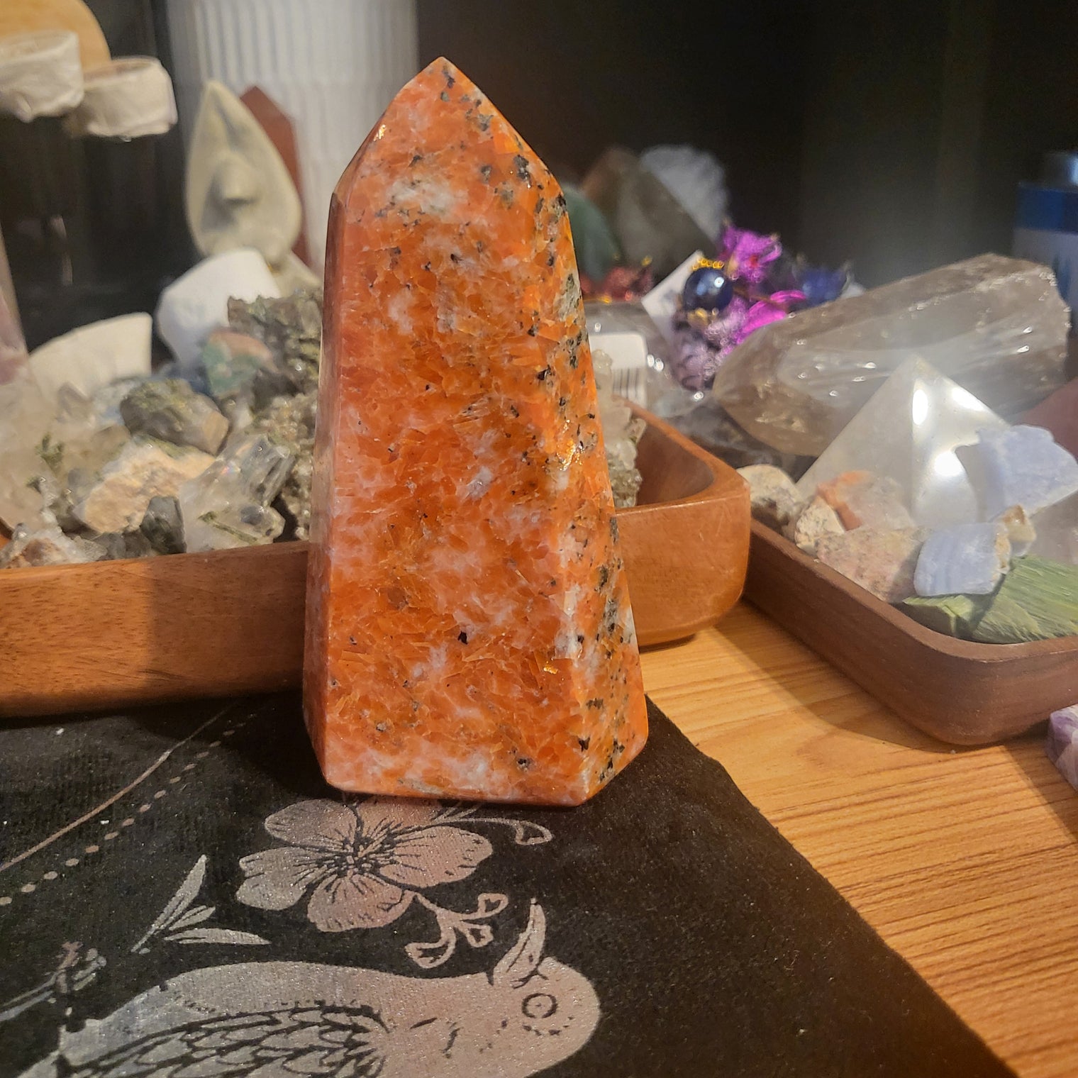 Orange Calcite Tower