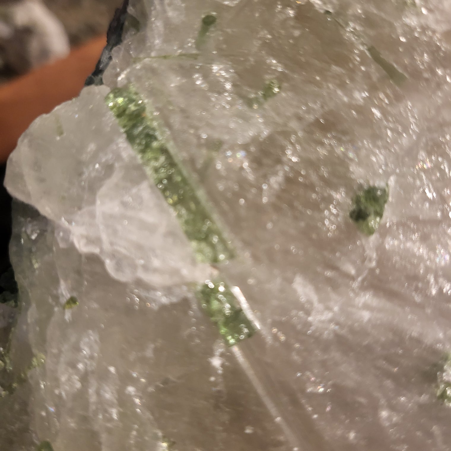 Watermelon Tourmaline in Quartz - Large piece