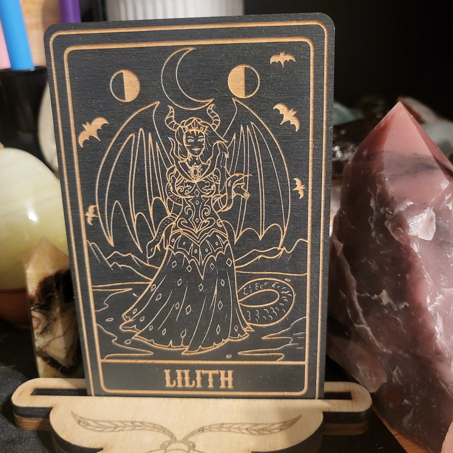 Wooden Deity Card