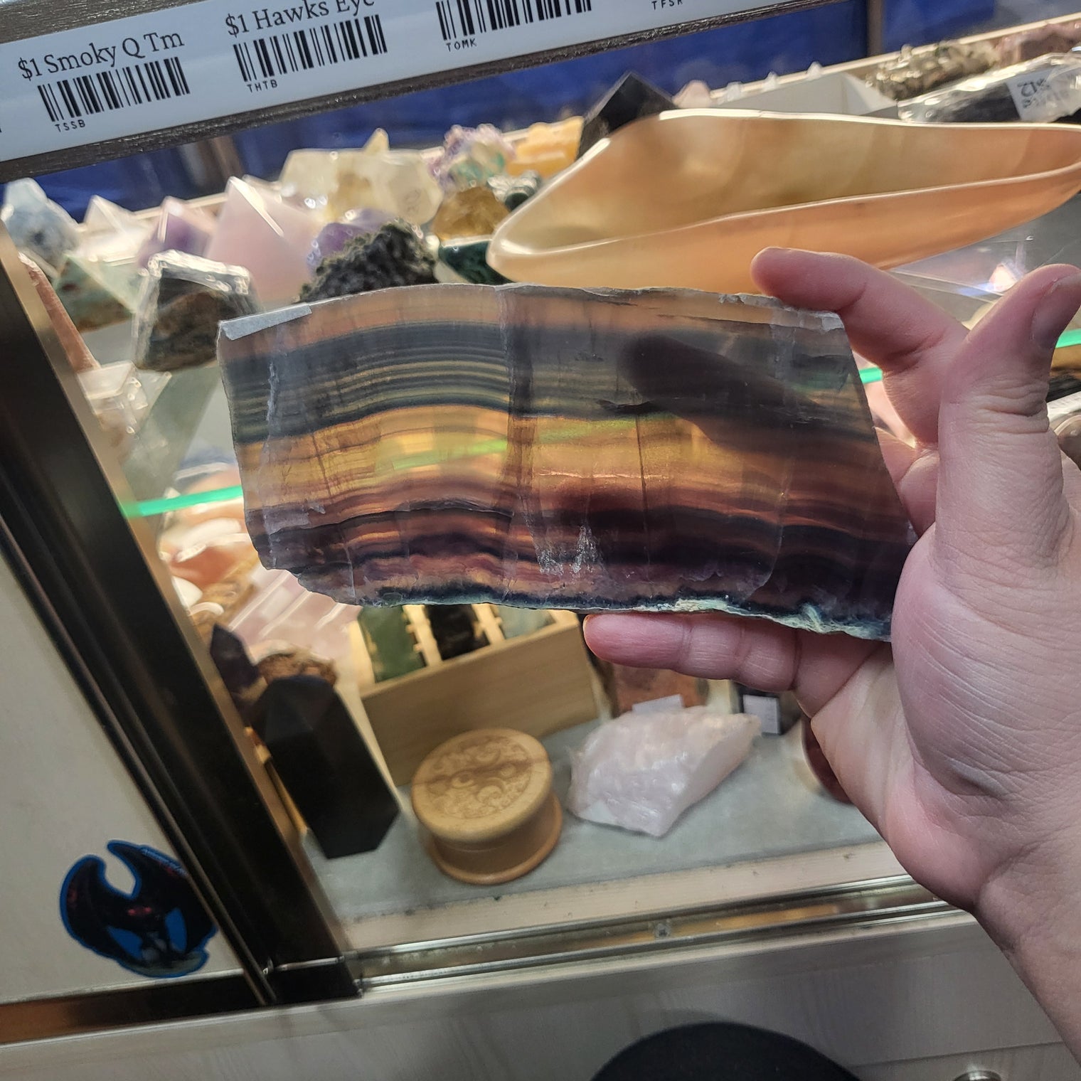 Rainbow Fluorite Slab