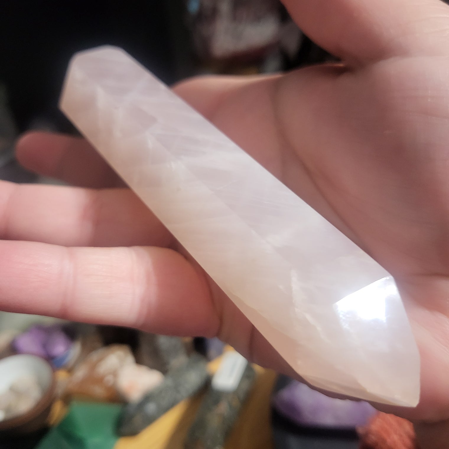 Rose Quartz Double Terminated Wand