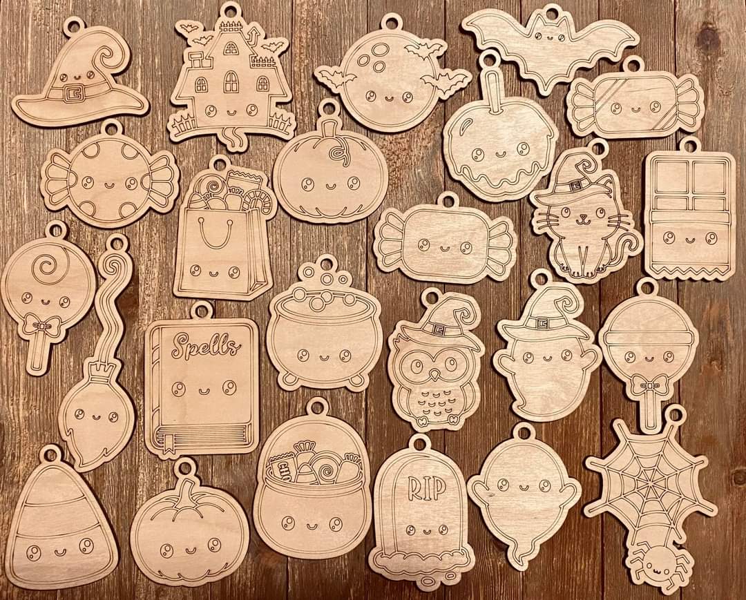 Paint Your Own Halloween Ornaments Kit