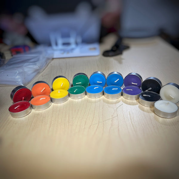 Coloured tealights