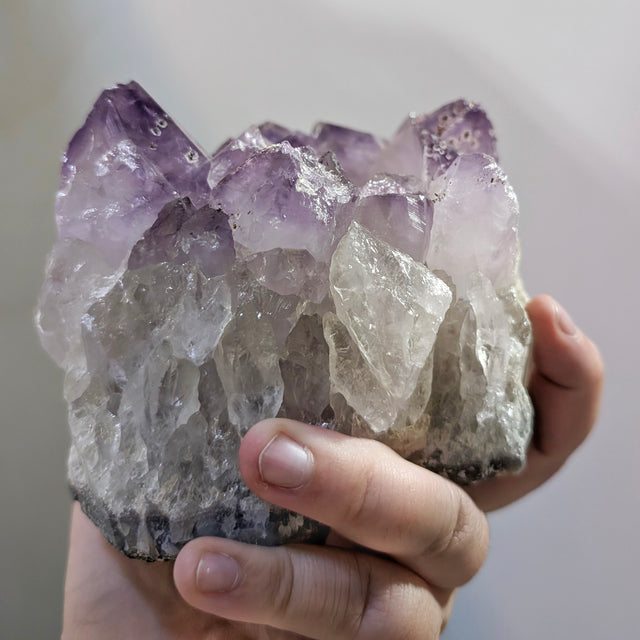 Amethyst Druzy Candle Holder