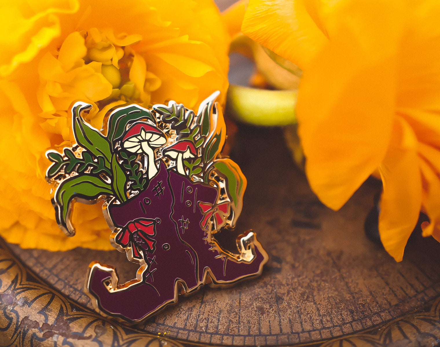 Green Witch Boots - Enamel Pin