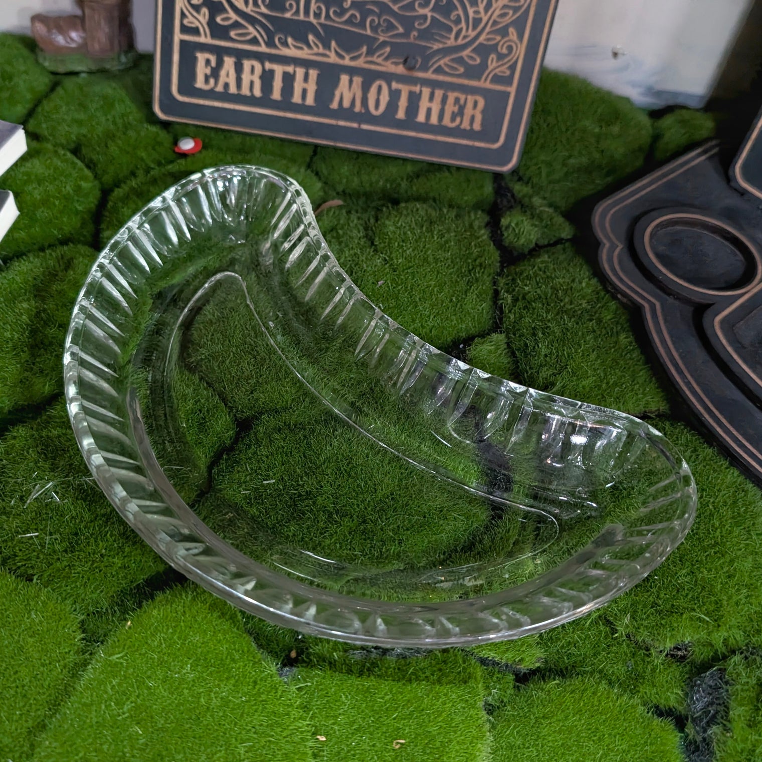 Glass Moon Dish