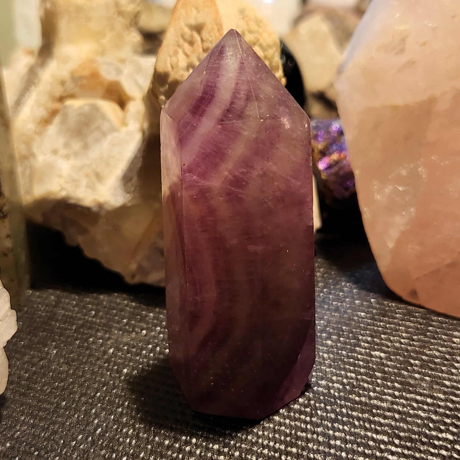 Purple Fluorite Small Tower