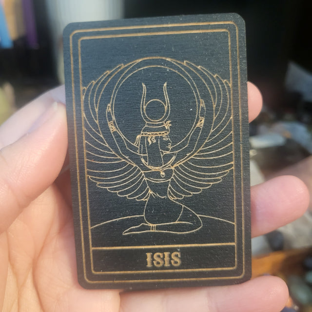 Wooden Deity Card Magnets