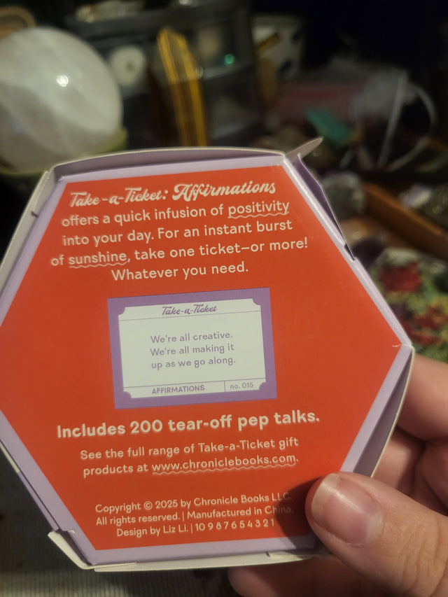 Take-A-Ticket Affirmations
