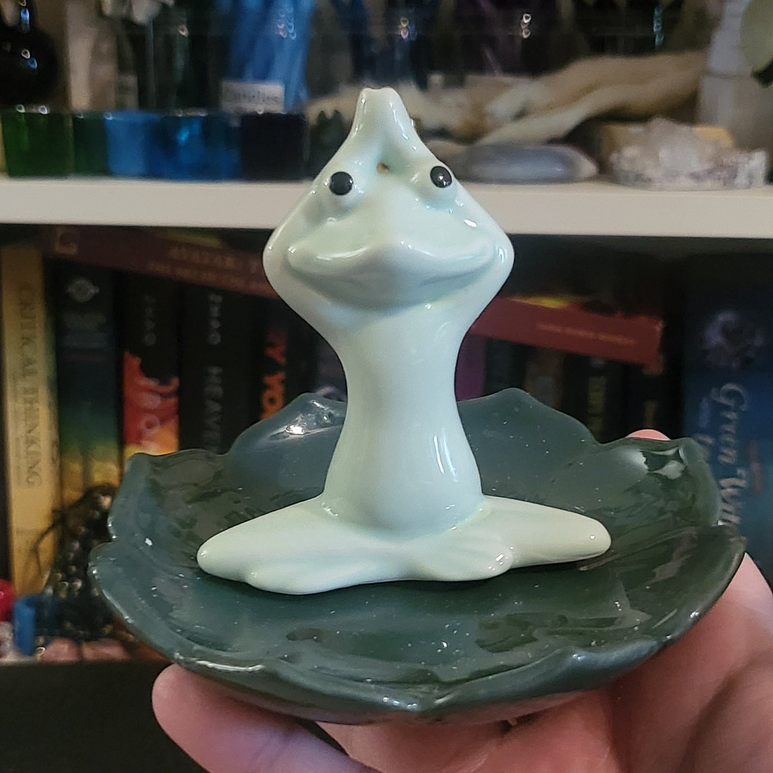 Yoga Frog Incense Holder
