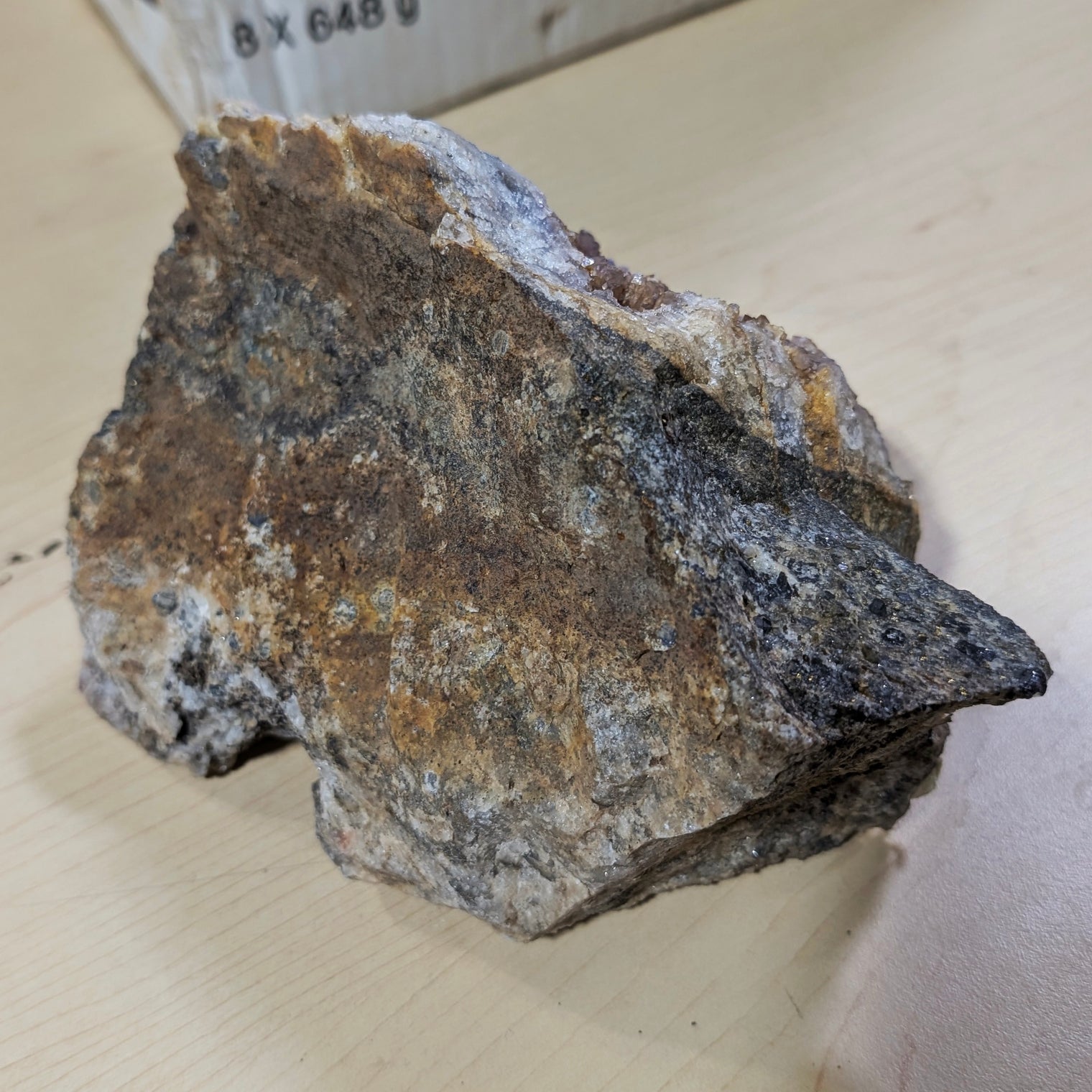 Thunder Bay Aura Amethyst with Pyrite