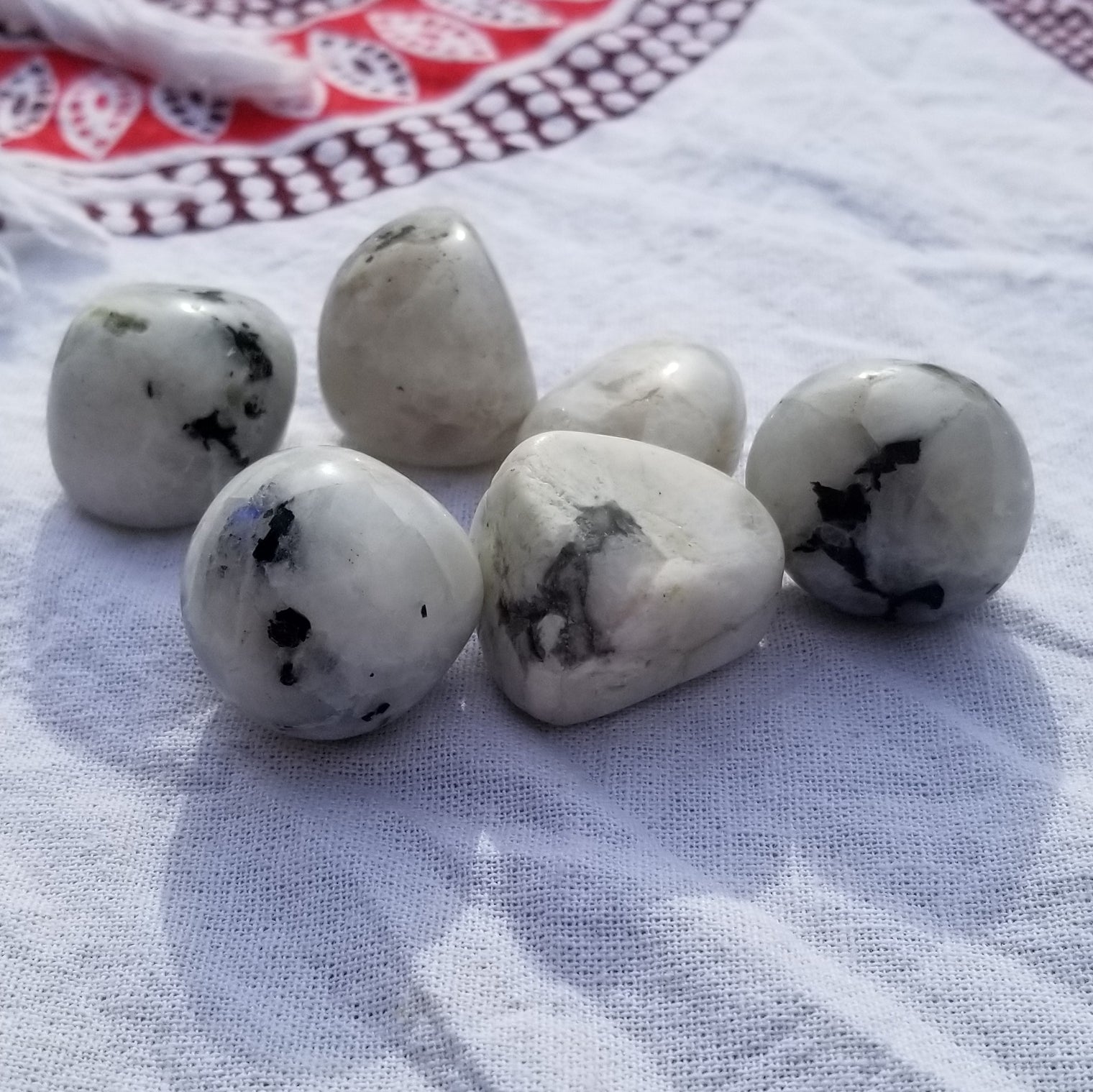 Tumbled Rainbow Moonstone