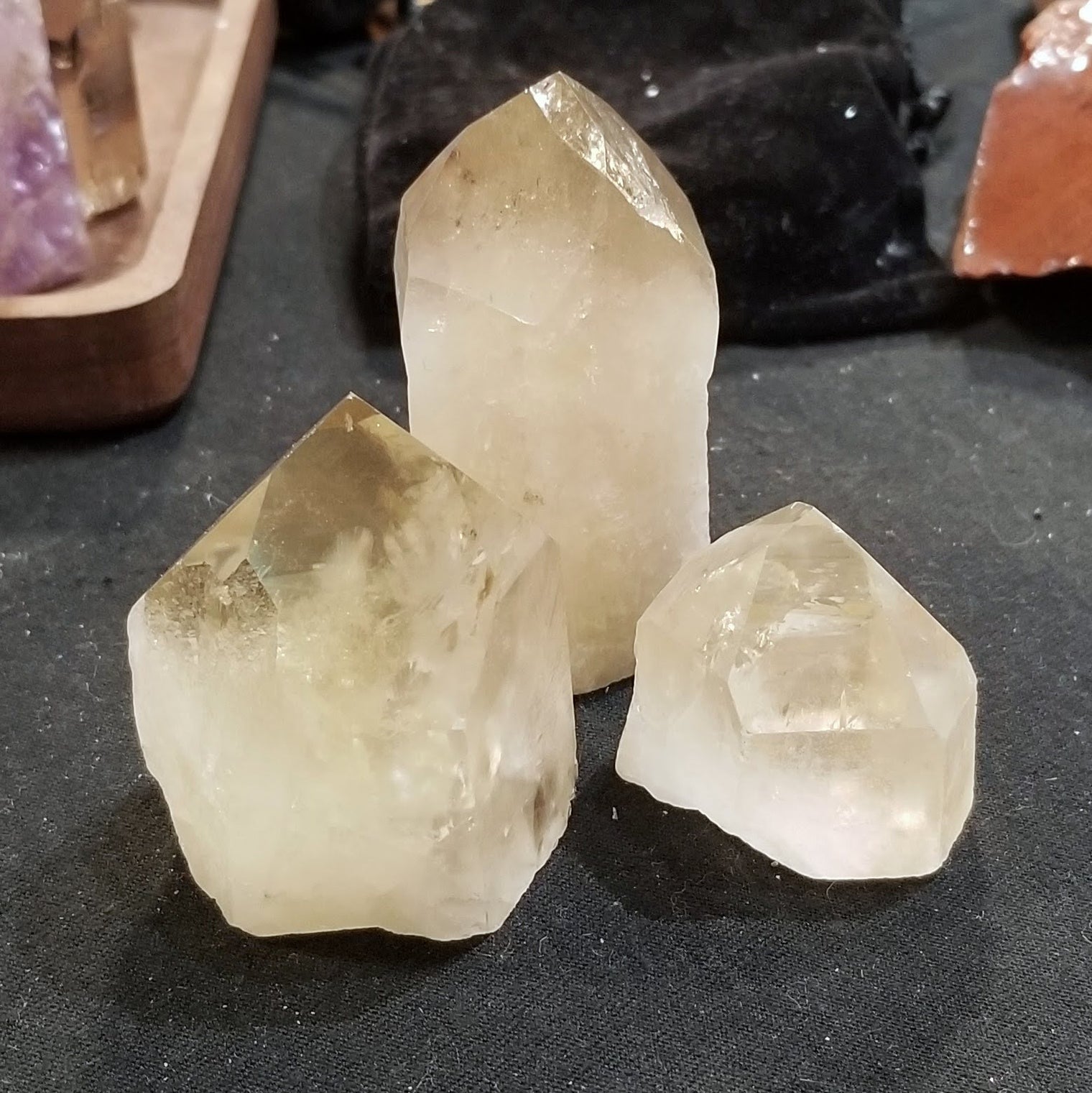 Natural Citrine Standing Points
