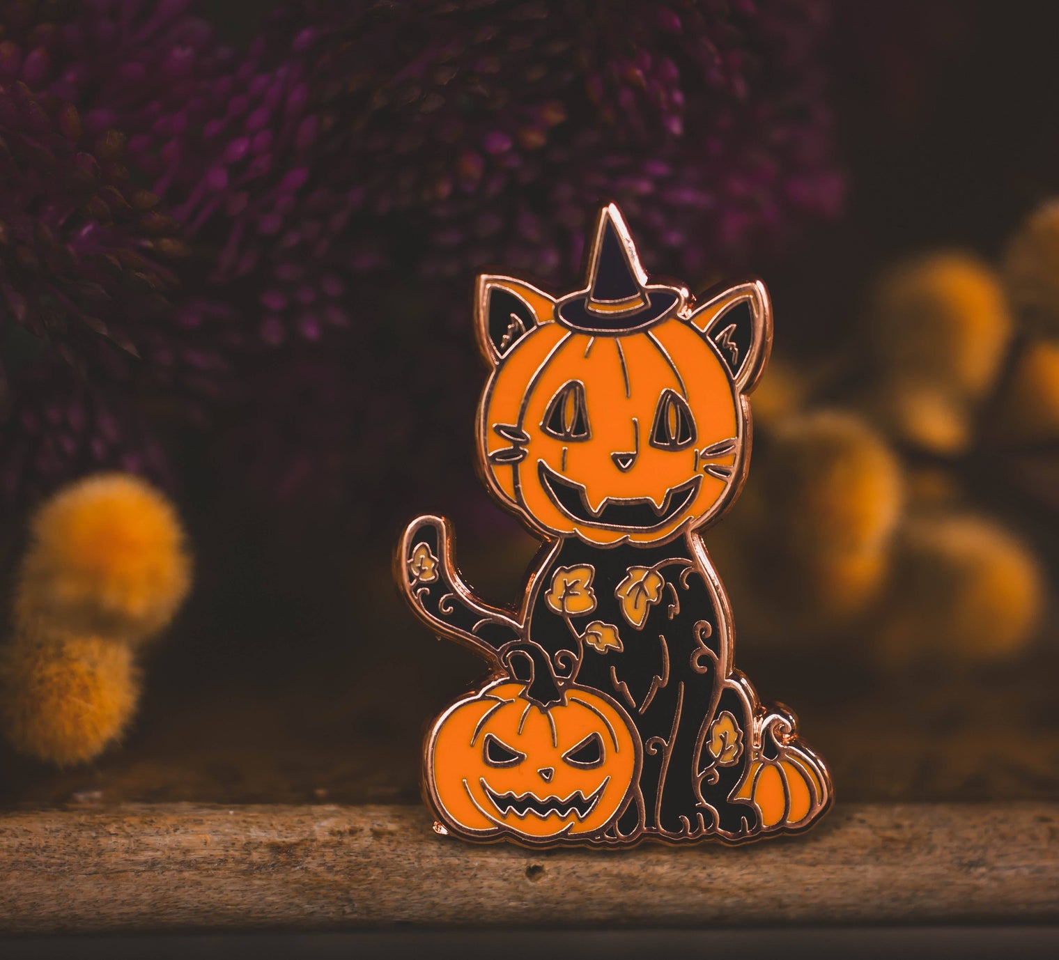 Binx in the Pumpkin Patch - Enamel Pin
