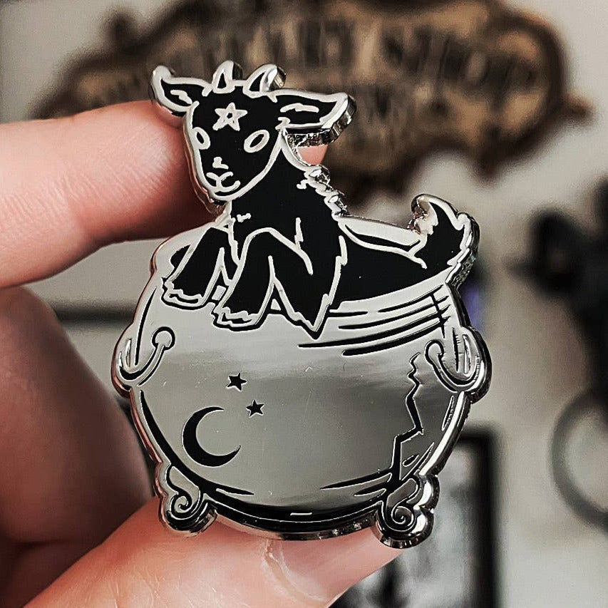 Brewing Mischief enamel pin