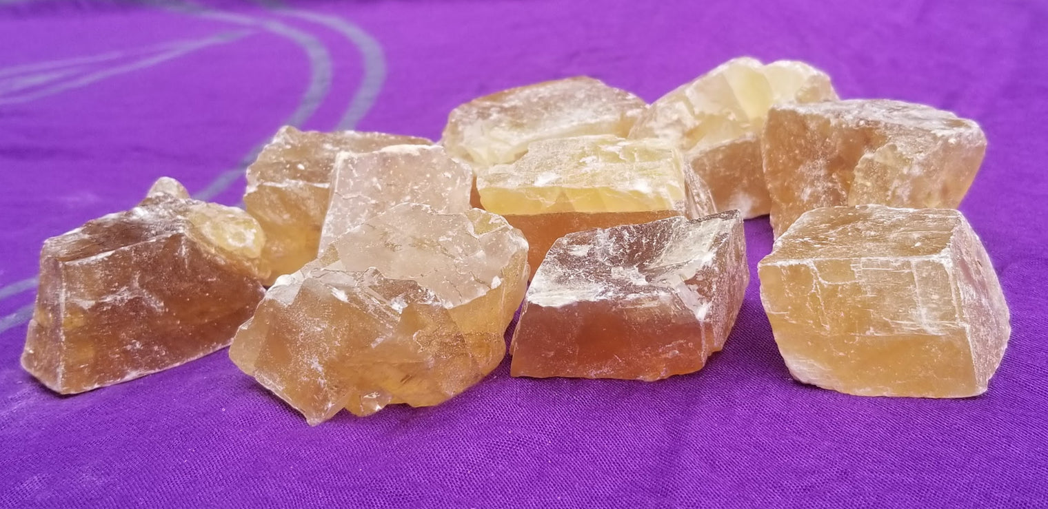 Honey Calcite Chips