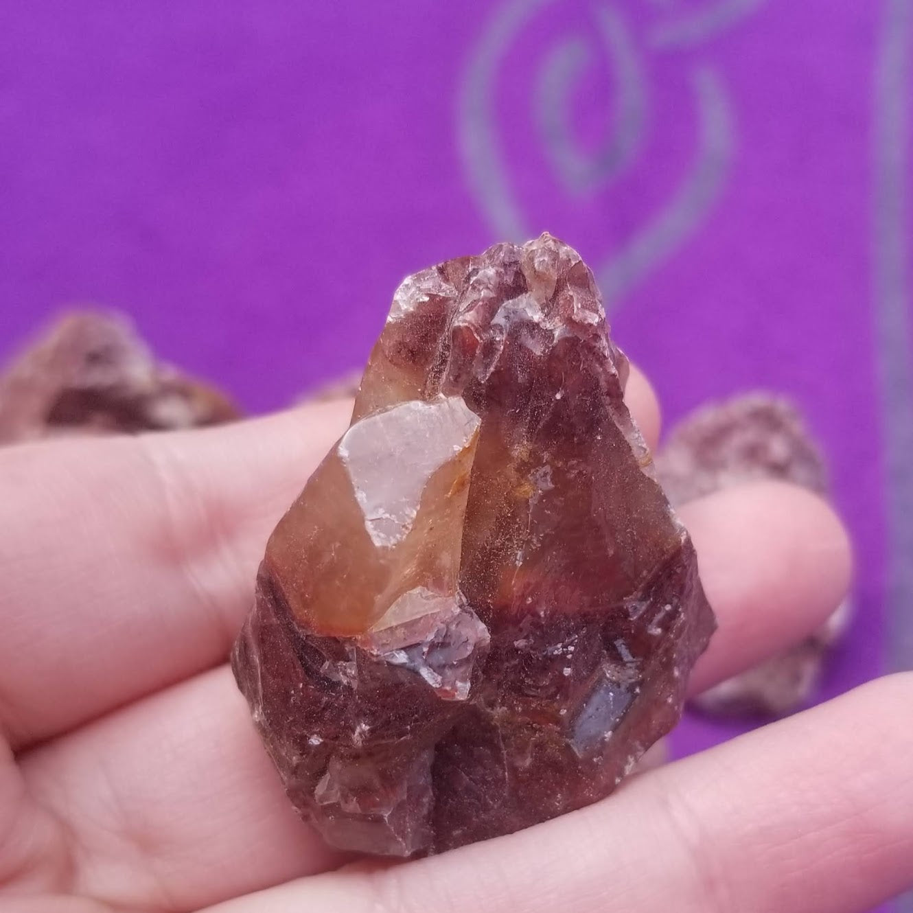 Red Calcite Chips