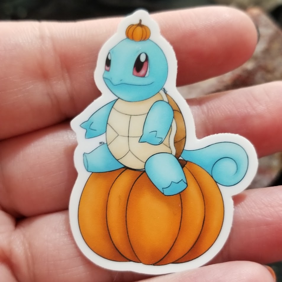 Pumpkin Squirtle Sticker