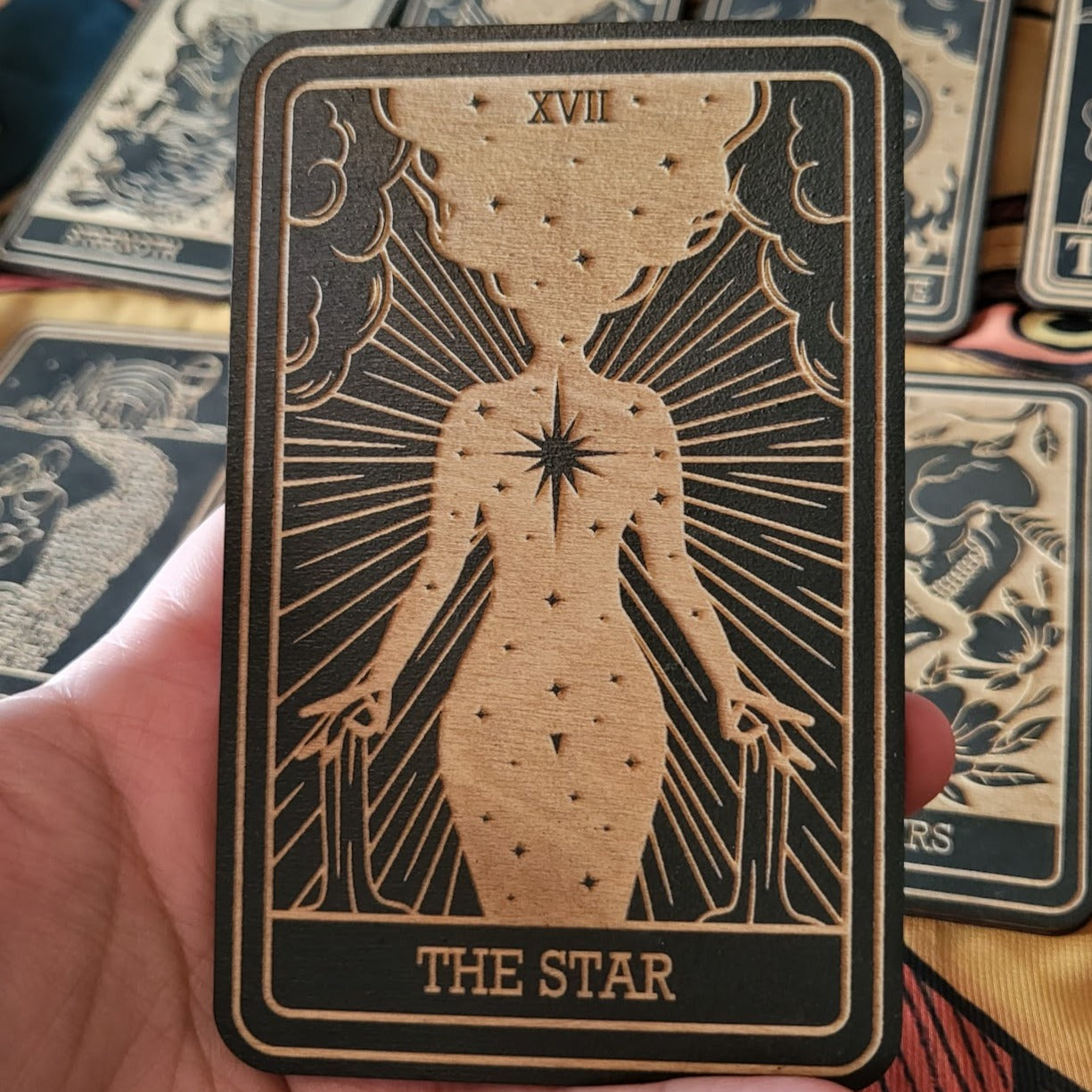 Wooden Major Arcana Tarot Card