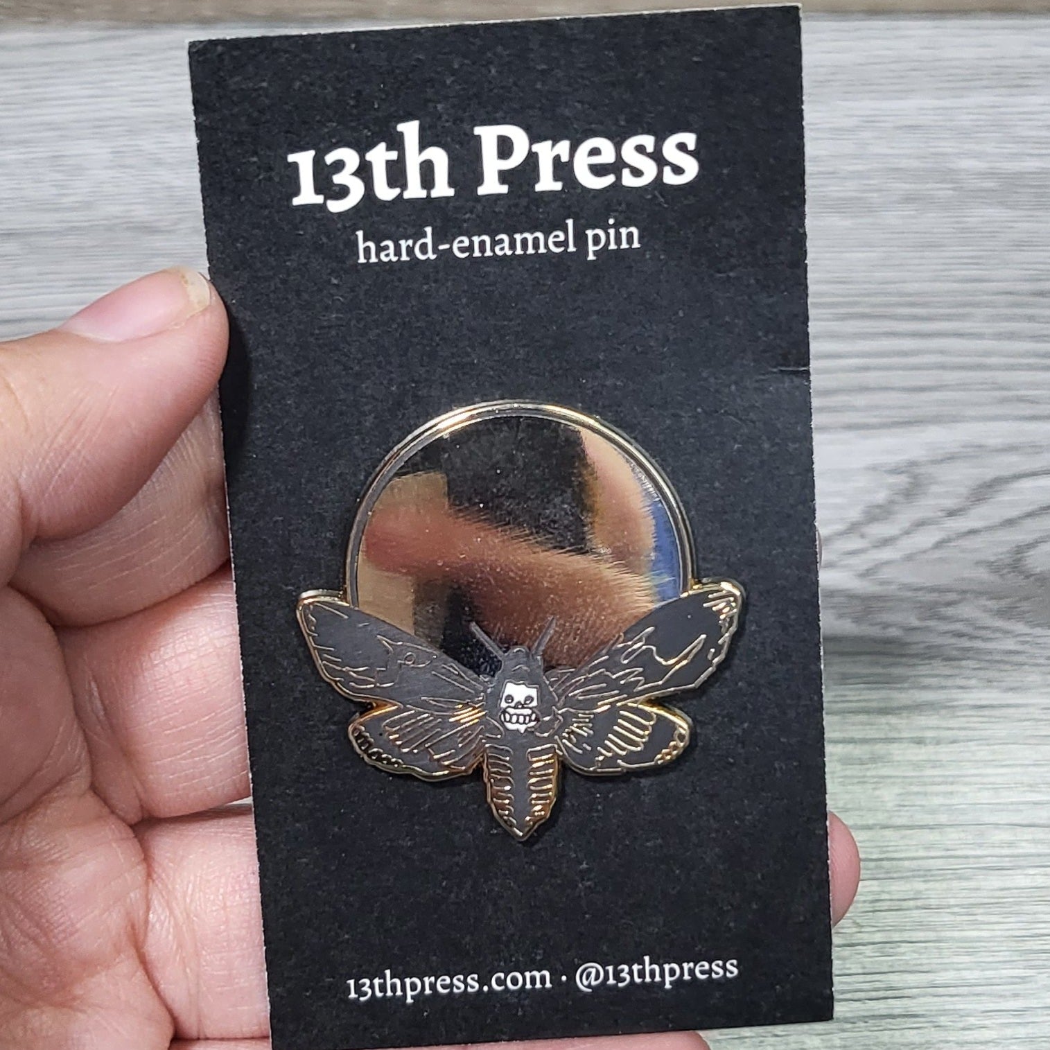 Enamel Pin - Death's Head Moth