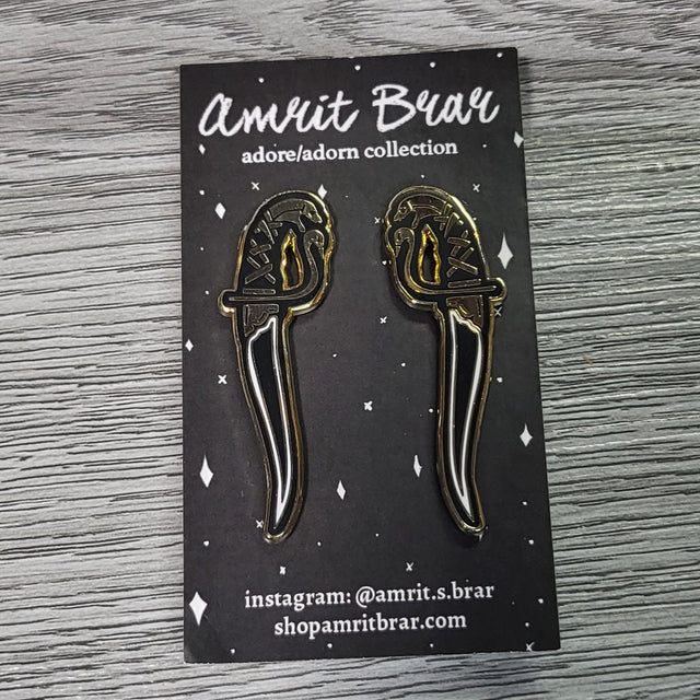 Enamel Pin - Kirpan Dagger Pair