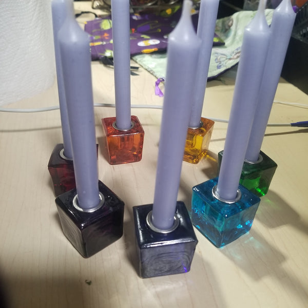 Glass Mini Candle Holders