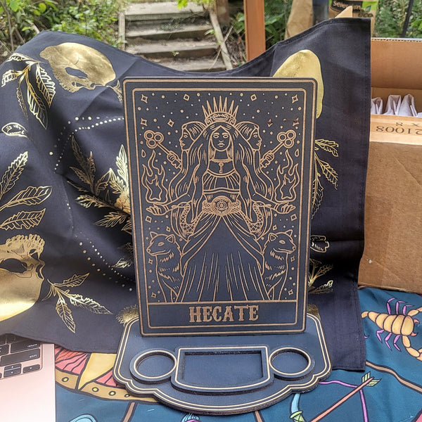Wooden Hecate Travel Altar