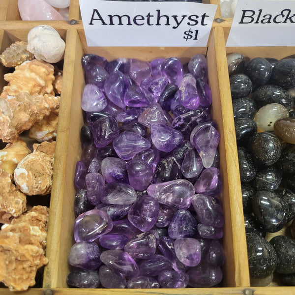 Amethyst Mini tumbled stones - E quality