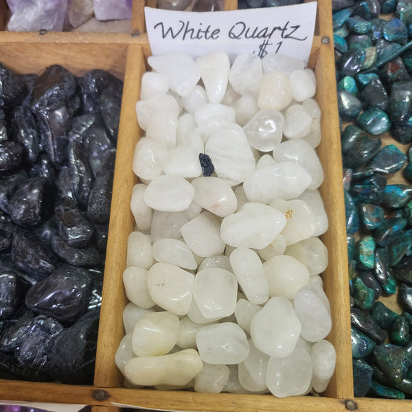 White Quartz tumbles