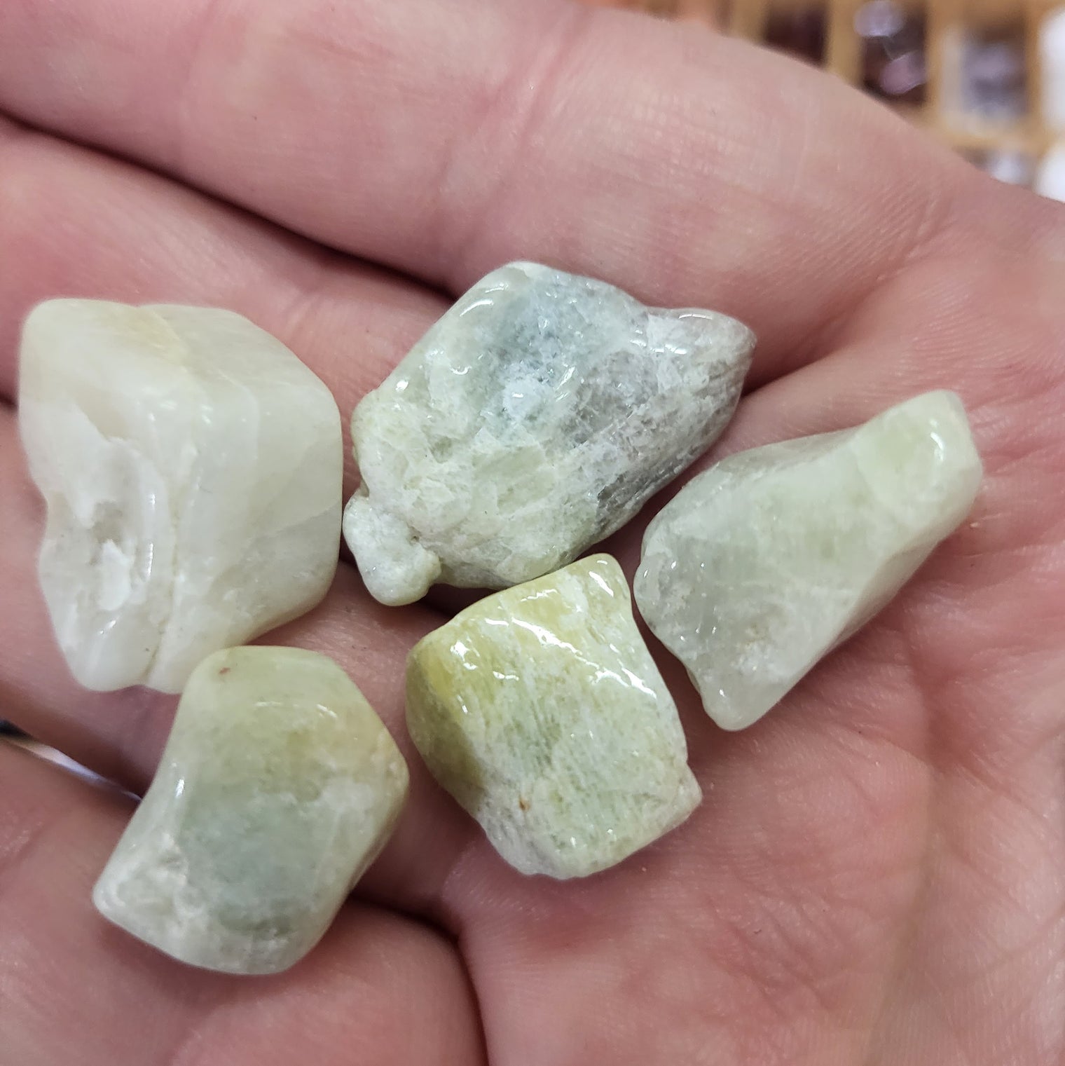 Aquamarine Semi-Polished Tumbles