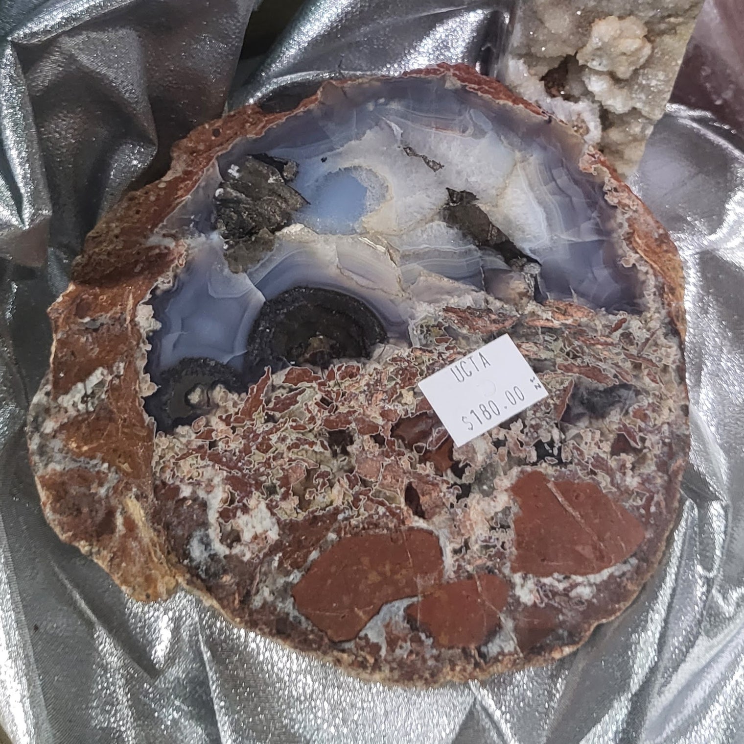 sliced & polished Oregon thunder egg