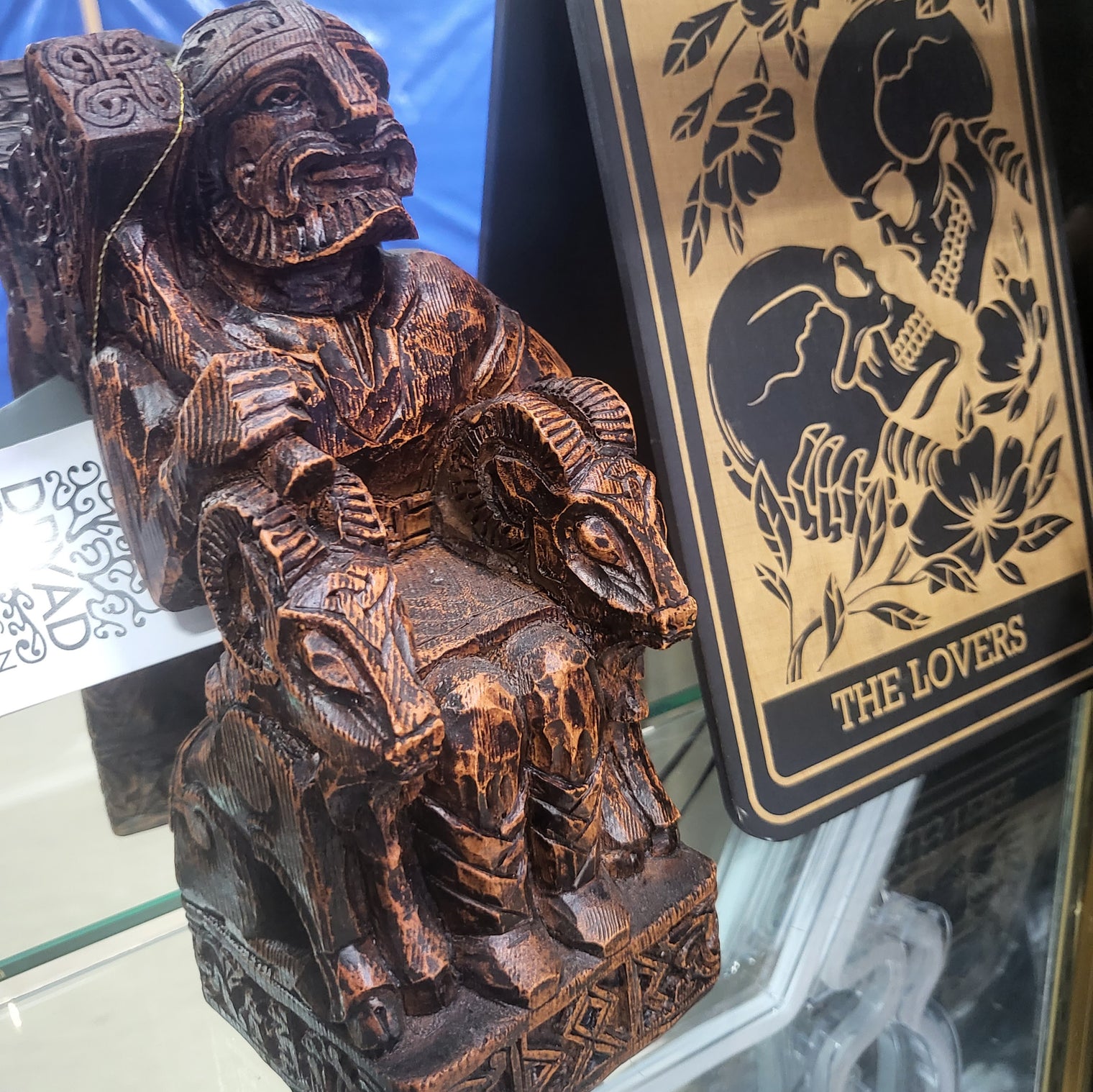 Seated Thor statue