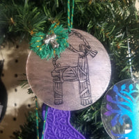 Vinyl Yule Ornaments