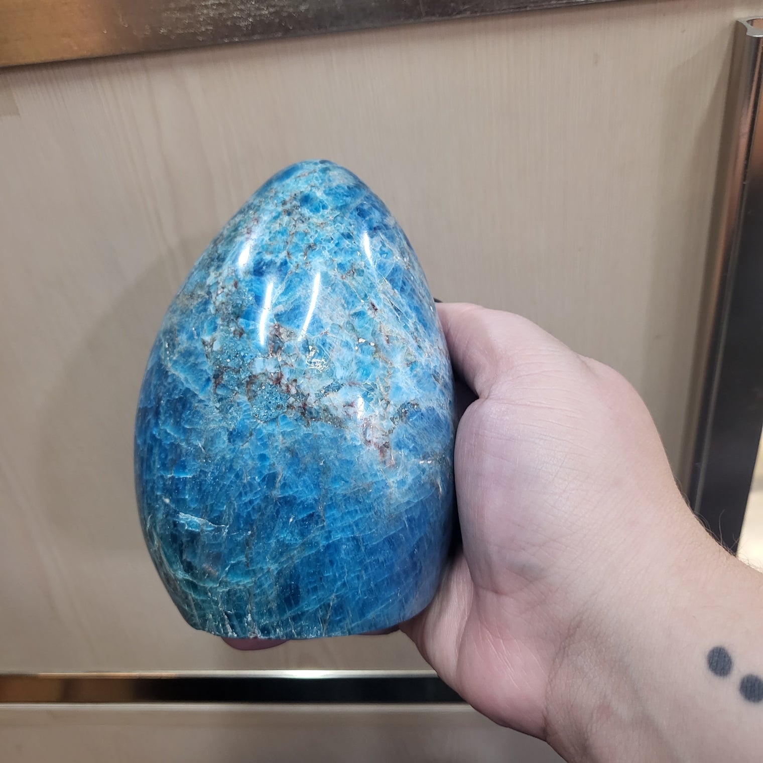 Blue Apatite free form