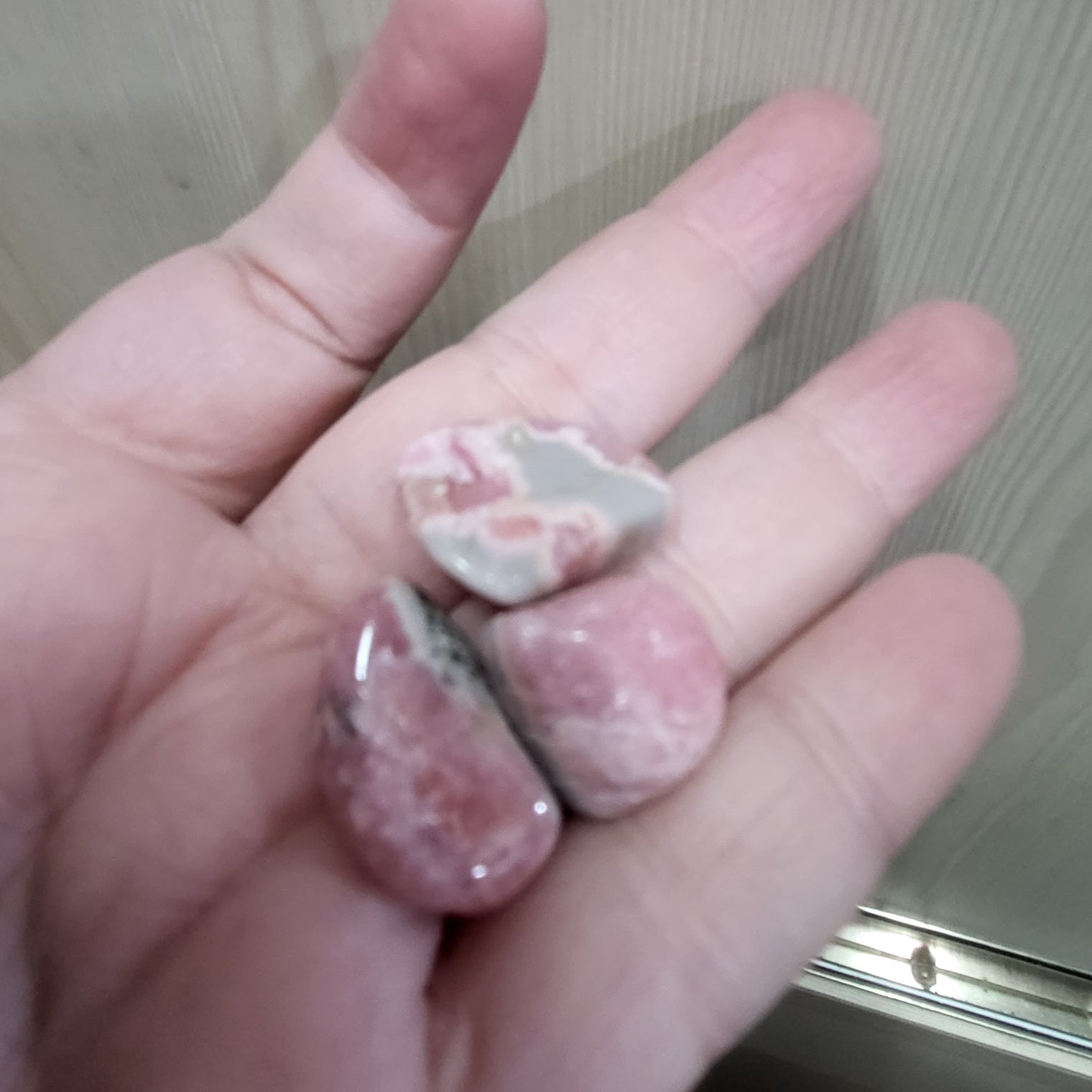 Rhodochrosite tumbled stones