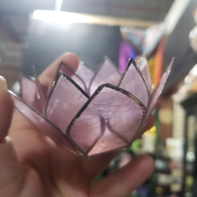Capiz Lotus Tealight Holder