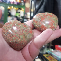 Unakite puffy hearts