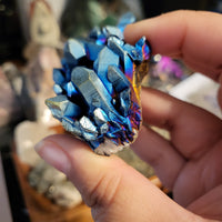Titanium Aura Quartz Cluster