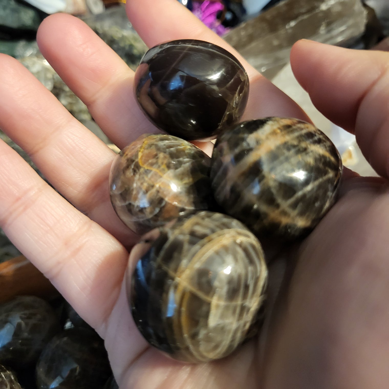 Black Moonstone Tumble