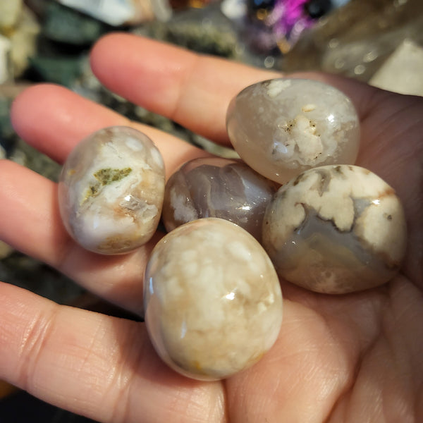 Flower Agate Tumbles