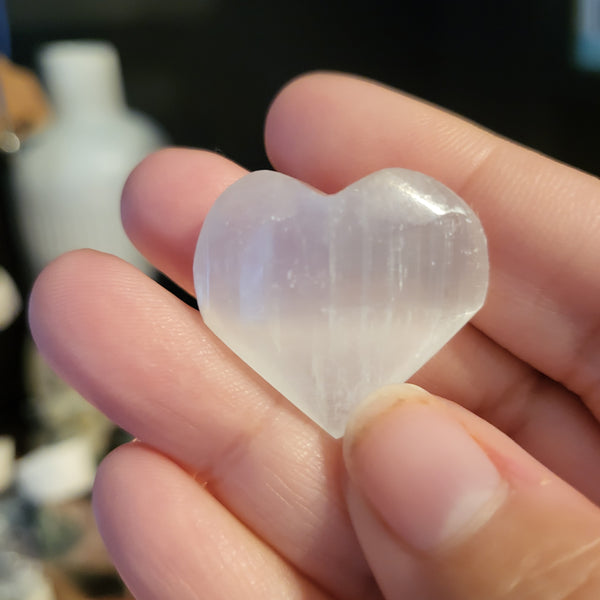 Mini Selenite Heart