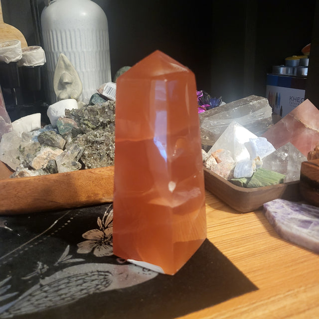 Honey Calcite Obelisk