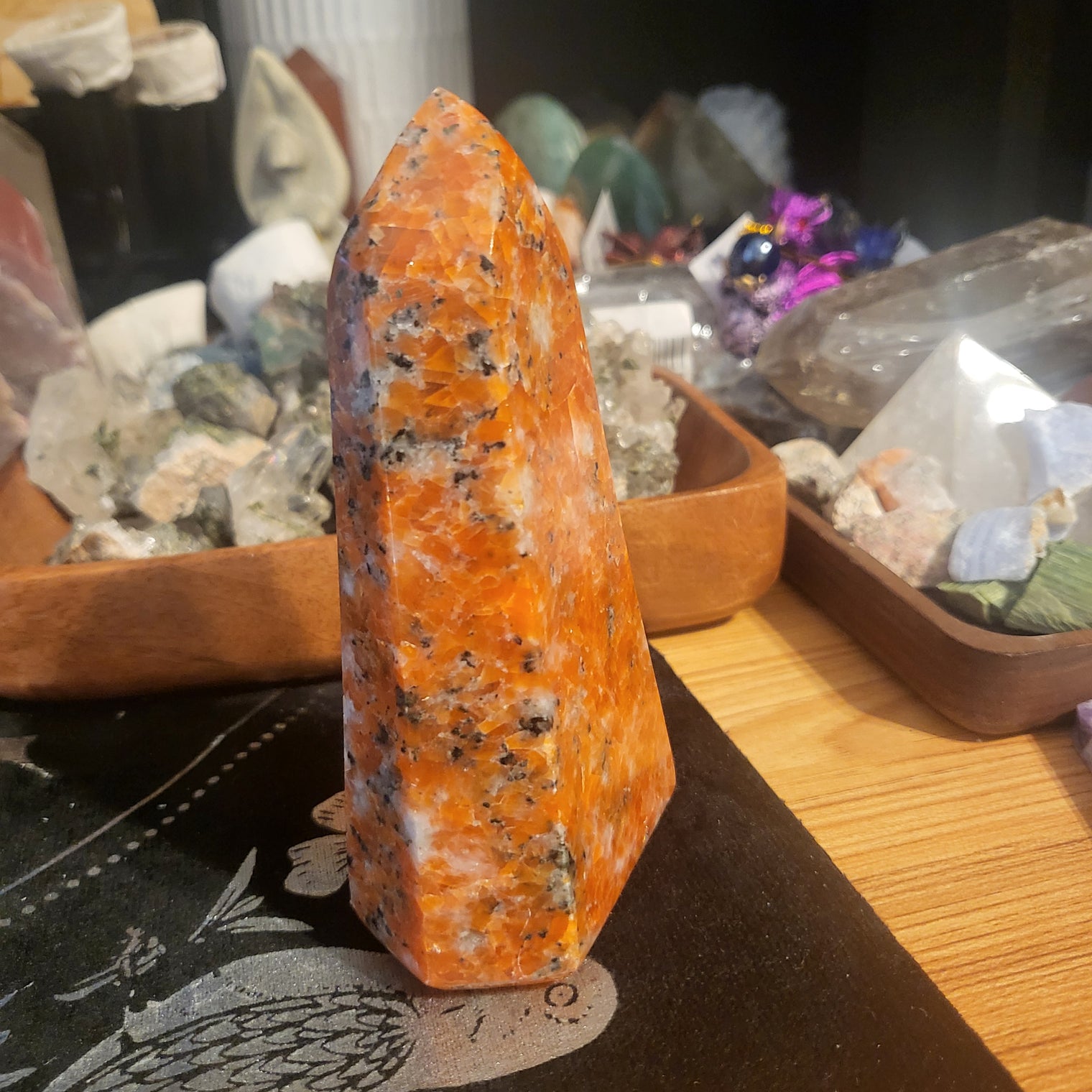 Orange Calcite Tower