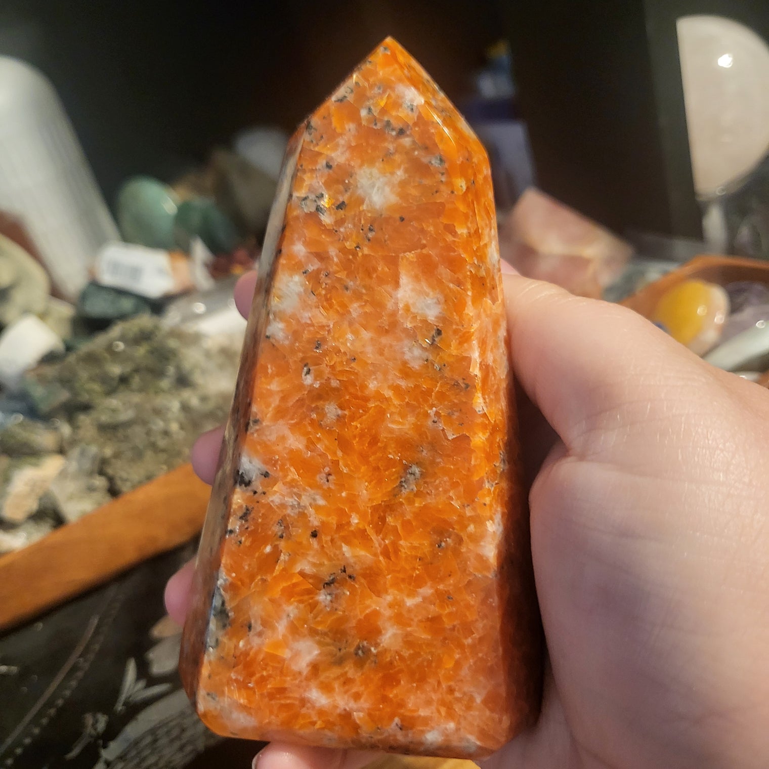 Orange Calcite Tower