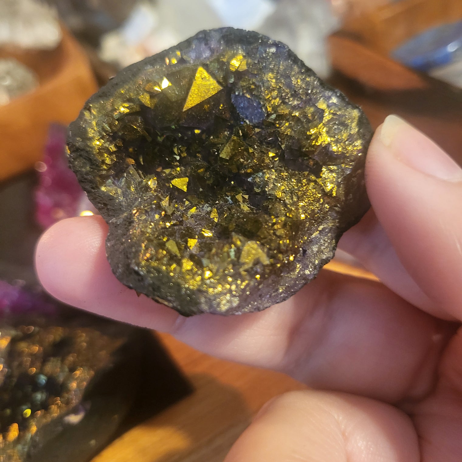 Dyed Agate Geode Pieces